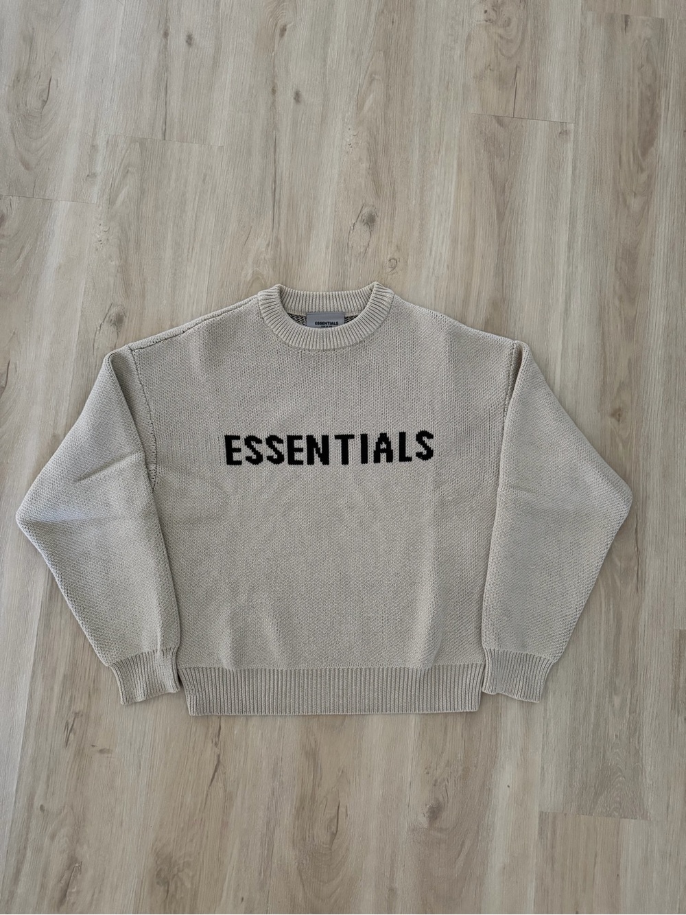 Fear of God Essentials x SSENSE Knit Sweater 'Linen' Size Small/Medium
